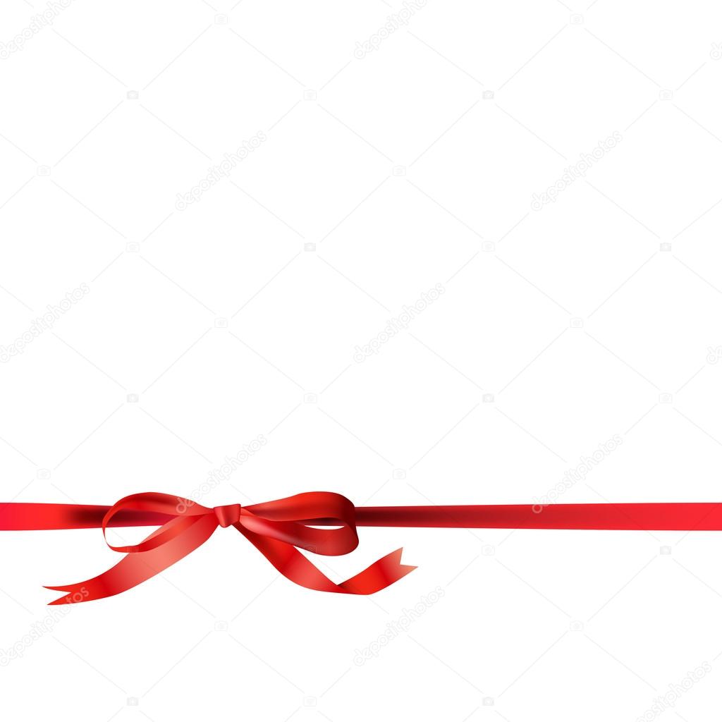 Ribbon bow red a