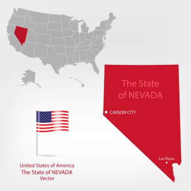 AmericanMap Nevada a clipart