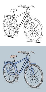 Bisiklet basit grafik çizimi
