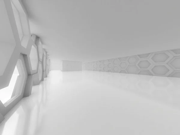 Абстрактная современная архитектура пустой фон открытого пространства. 3D — стоковое фото