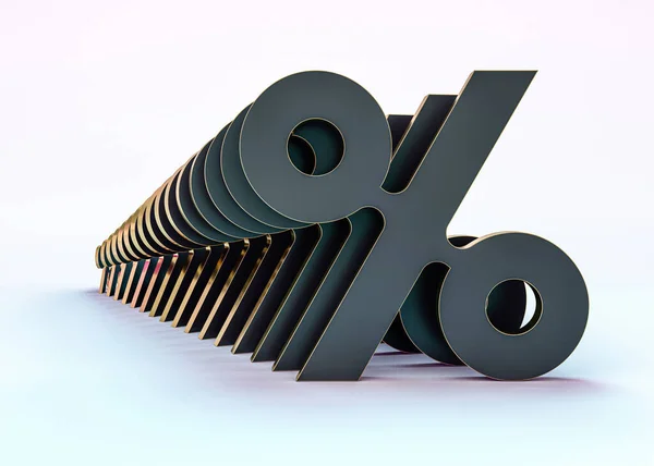 黒%割引パターンの季節の販売の背景。3D — ストック写真