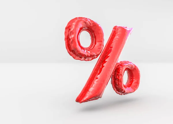 Fundo de vendas sazonais com padrão de desconto percentual. 3D — Fotografia de Stock