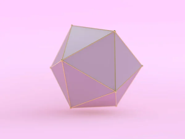 Abstrakter geometrischer Hintergrund mit Formen. 3D-Illustration — Stockfoto