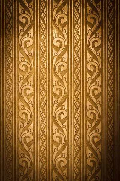 Textura tradicional tailandesa em estilo contemporâneo em fundo dourado Fotografia De Stock