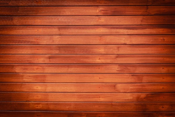 Donkere bruine hout achtergrond, horizontale patroon, vignet — Stockfoto