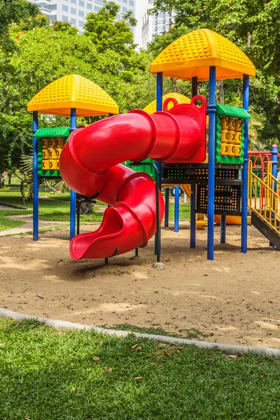 Red Spiral Slider for Children — Stock Photo, Image