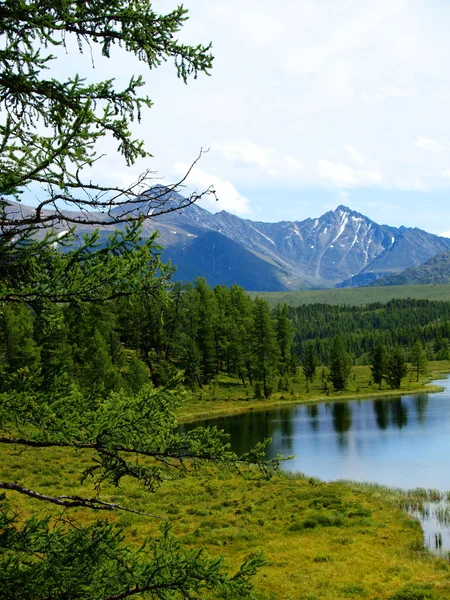 Маленьке гірське озеро — стокове фото