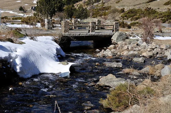 Bevroren rivier — Stockfoto