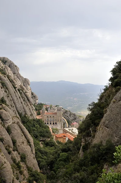 Sett från klostret berget Montserrat — Stockfoto