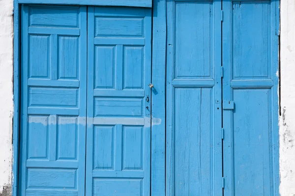 Porta azul — Fotografia de Stock