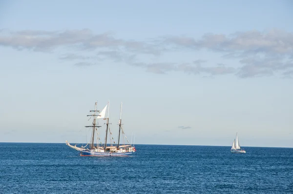 Iate à vela no mar — Fotografia de Stock