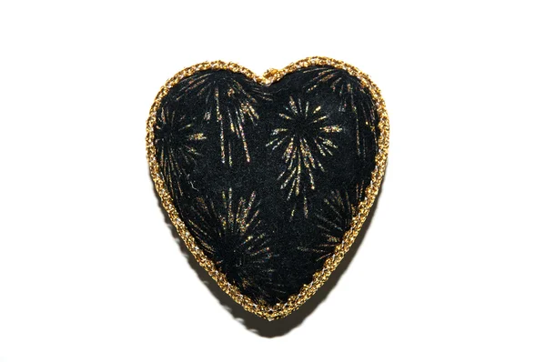 Чёрное сердце — стоковое фото