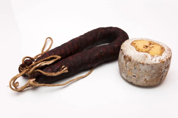 Saucisse et fromage — Photo