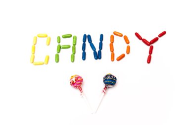 şeker ve lolipop ile çizim