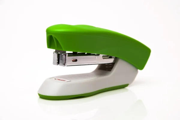 Green stapler — Stock Photo, Image