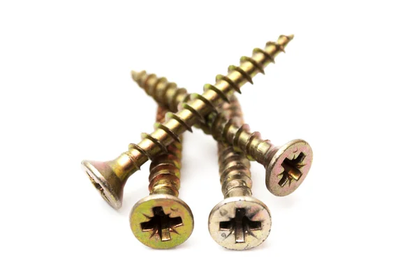 Gold screws — Stock Photo, Image