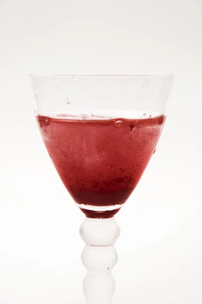 赤い酒のガラス — ストック写真