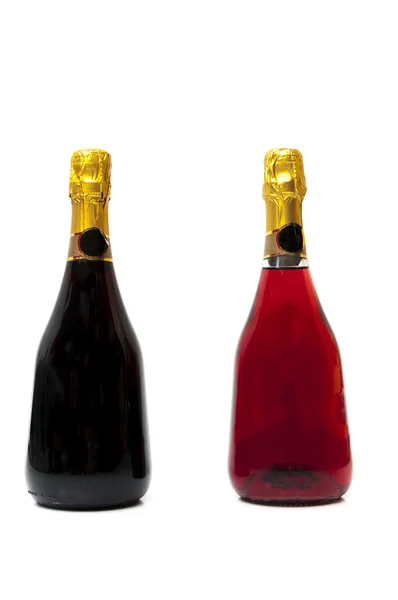 Красное и черное шампанское — стоковое фото