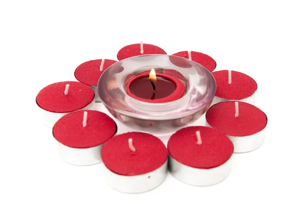 Velas rojas Fotos de stock