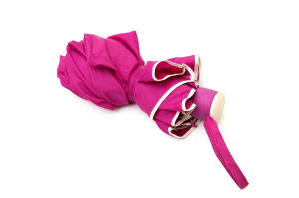 粉红色的雨伞 — 图库照片