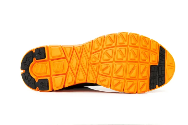 Orange shoe sole — стоковое фото