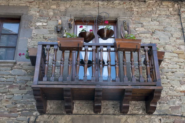 Balconies decorated — Stock Photo, Image