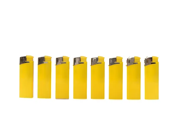 Yellow lighter — Zdjęcie stockowe