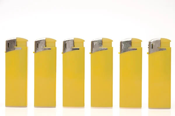 Yellow lighter — Zdjęcie stockowe