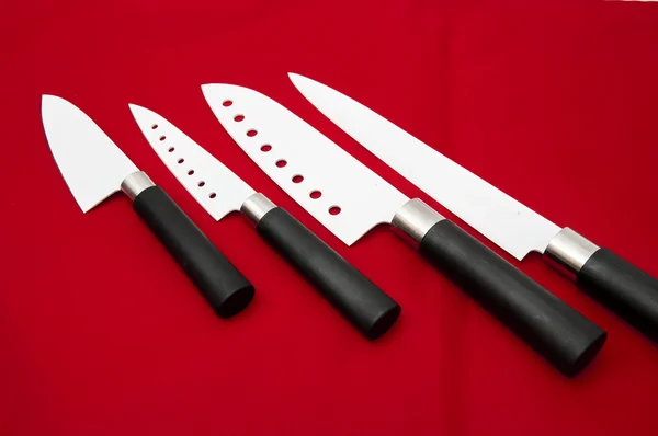 Cutting knives sharp white — Stock Photo, Image