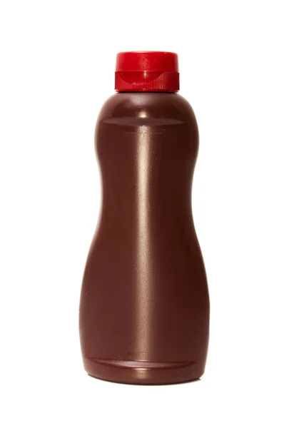Bottiglia di sciroppo di cioccolato — Foto Stock