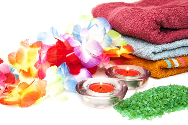 Salts for spa towels — Stock Photo, Image