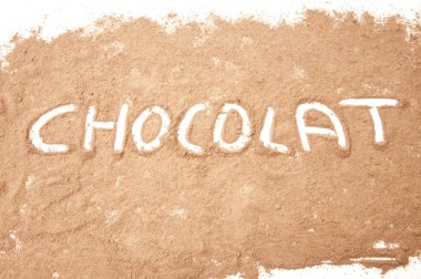 Çikolata tozu arka plan