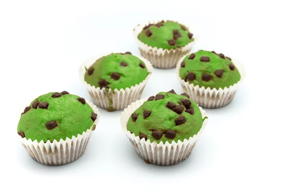 Muffins with chocolate — Stock Photo, Image