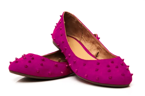 Rode schoenen met spikes — Stockfoto