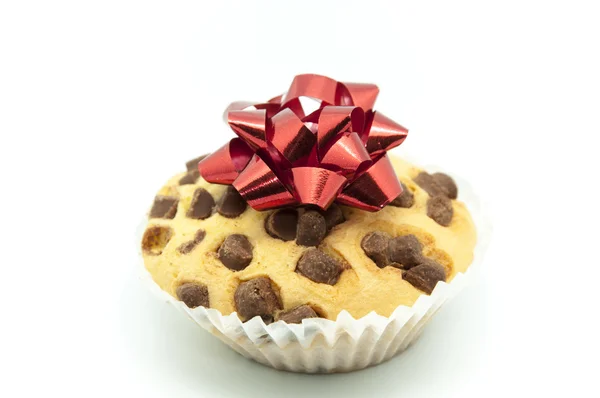 Magdalenas de Navidad con chispas de chocolate — Foto de Stock