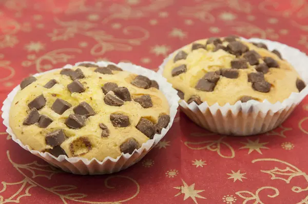 Chocolate chip muffins — Stock Photo, Image