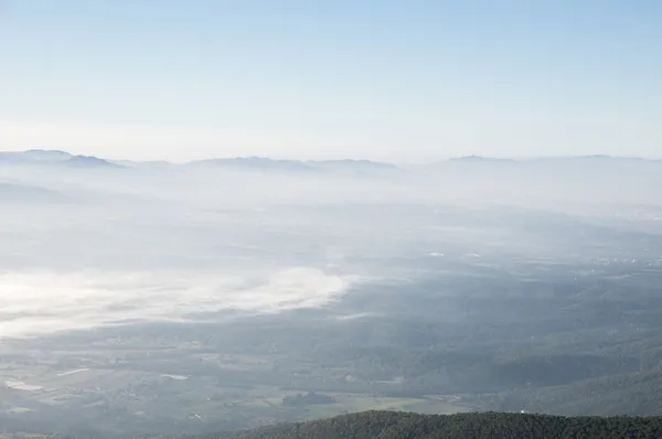 Fog in the mountains of Montseny in Barcelona — Stock Photo, Image
