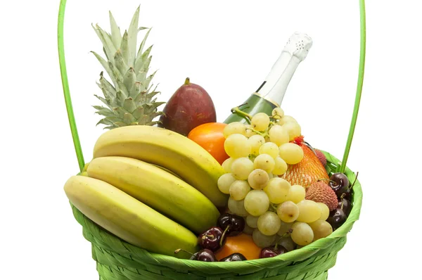 Basket full of fruits — Stock Photo, Image