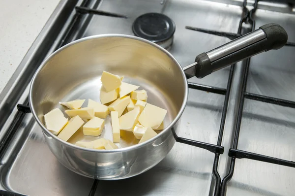 Beurre dans une casserole — Photo