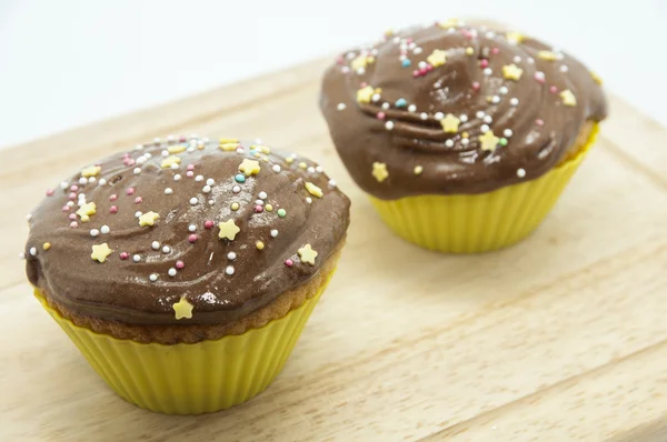 Colorful star cupcakes — Stock Photo, Image