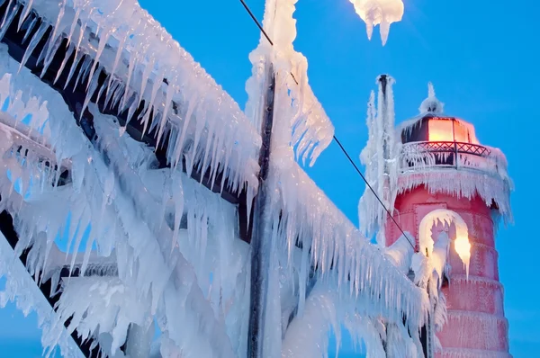 kış, south haven deniz feneri