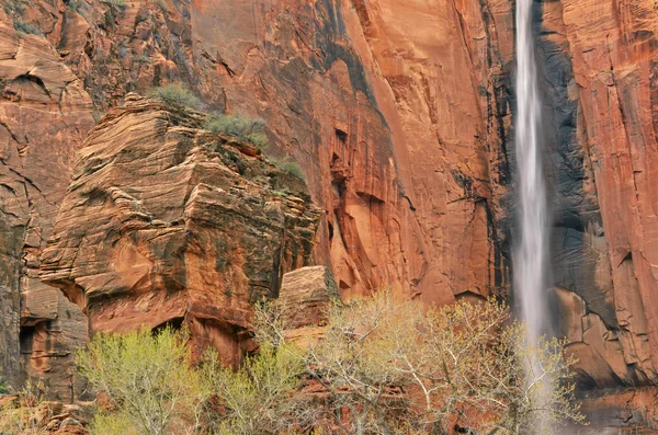 Waterfall, Zion National Park — Stock Photo, Image