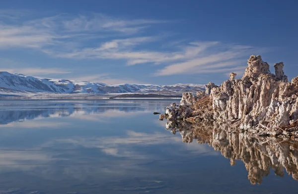 Vintern, mono lake — Stockfoto