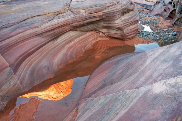 Slot Kanyon, valley of fire — Stok fotoğraf