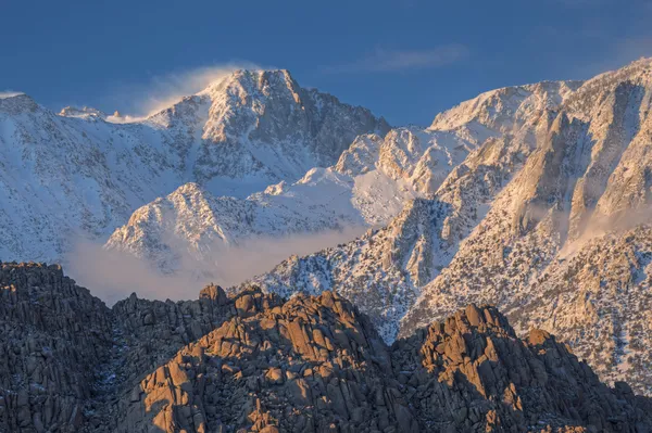 Inverno, Sierra Nevada orientale Montagne — Foto Stock