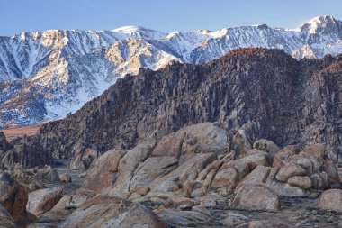 Winter, Eastern Sierra Nevada Mountains clipart