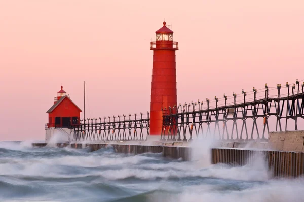 Faro de Grand Haven — Foto de Stock