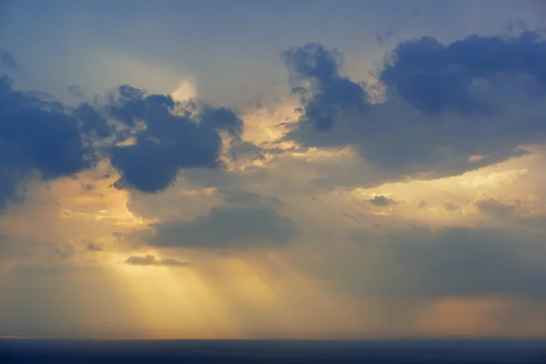 Los rayos de sol lago michigan — Foto de Stock