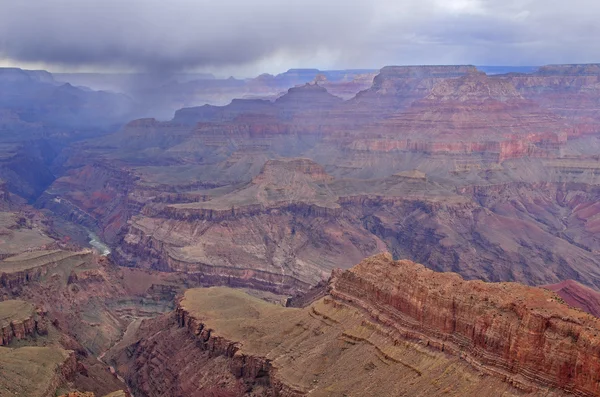 Tempestade de chuva Grand Canyon — Fotografia de Stock