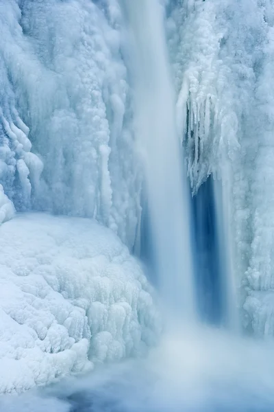 Hiver, Cascade du ruisseau Comstock — Photo